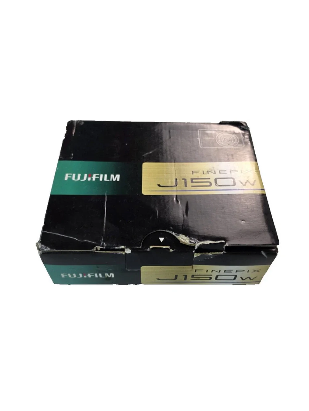 Fujifilm Finepix J150W Silver Digital Camera Lot Battery Leather Case Charger
